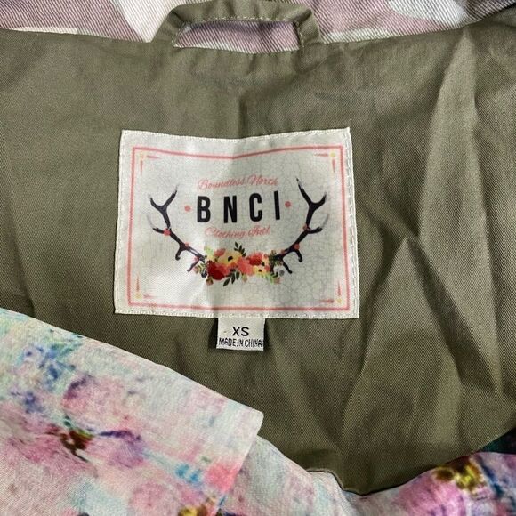 Anthropologie Army Green Chore Barn Jacket Funnel Neck Oversized Size X-Small - Picture 10 of 15